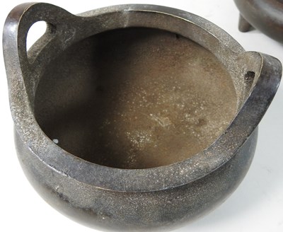 Lot 674 - A Chinese iron censer