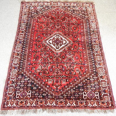 Lot 277 - A Hamadan woollen carpet