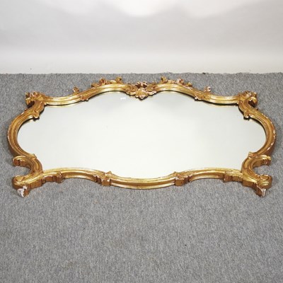 Lot 228 - A gilt framed wall mirror