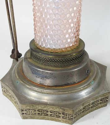 Lot 72 - A pair of glass table lamps