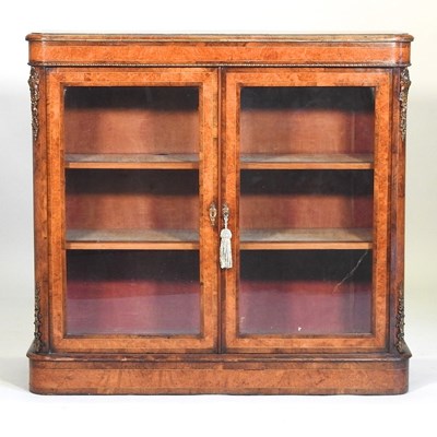 Lot 217 - A Victorian walnut bookcase