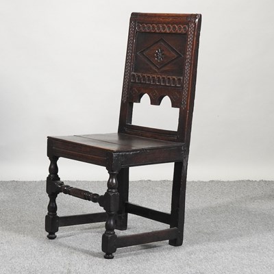 Lot 598 - An 18th century side chair