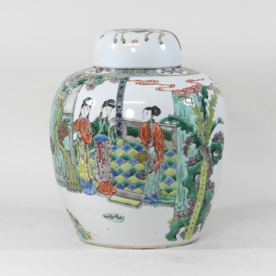 Lot 307 - A Chinese ginger jar