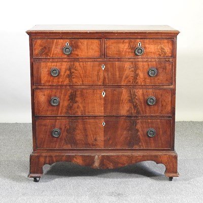 Lot 563 - A 19th century mahogany chest