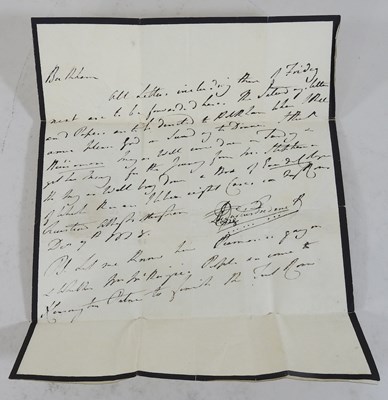Lot 28 - A signed letter from Prince Augustus Frederick