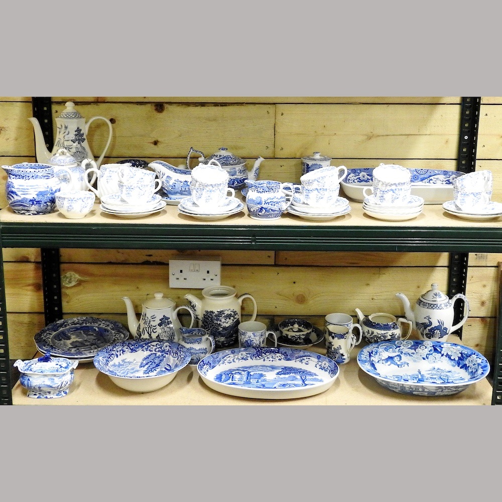 Lot 261 A collection of blue and white china
