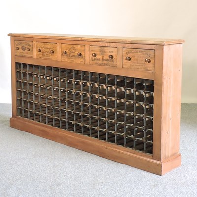 Lot 445 - A bespoke made wine rack