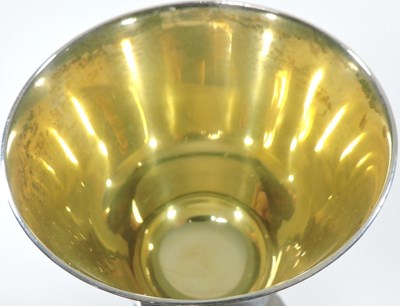 Lot 212 - A silver goblet