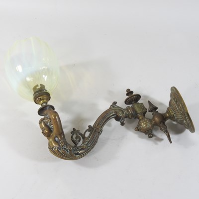 Lot 221 - A 19th century ornate cast wall light