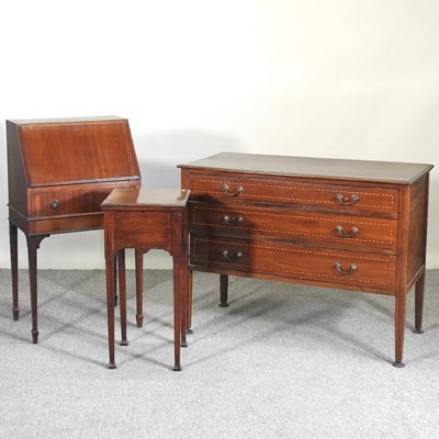 Lot 544 - An Edwardian mahogany chest