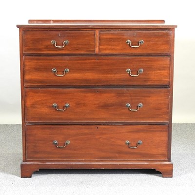 Lot 569 - An Edwardian mahogany chest