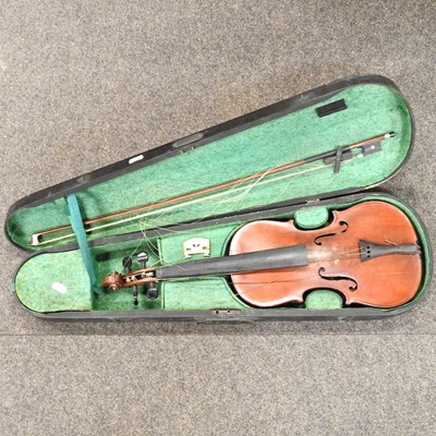 Lot 165 - A Violin and bow