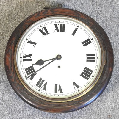 Lot 9 - An early 20th century dial clock