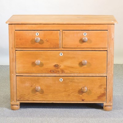 Lot 427 - An antique pine chest