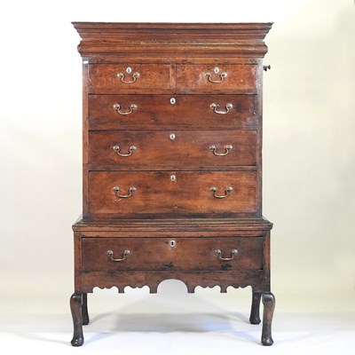 Lot 95 - A Queen Anne chest on stand