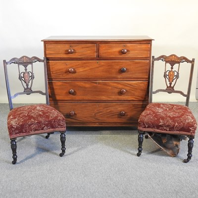 Lot 652 - A Victorian mahogany chest