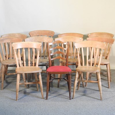 Lot 414 - A near set of dining chairs