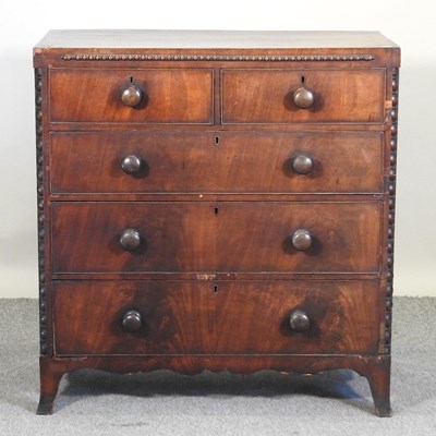 Lot 470 - A 19th century mahogany chest