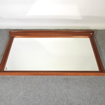 Lot 550 - A cherrywood over mantel mirror