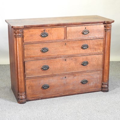 Lot 471 - A George III oak chest