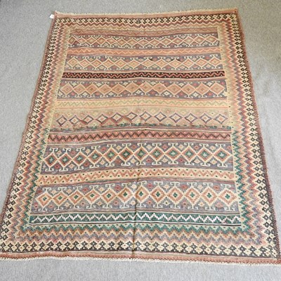 Lot 444 - A Qashqai kelim rug