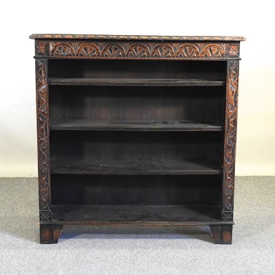 Lot 622 - A  Victorian carved oak bookcase