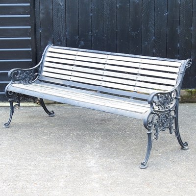 Lot 359 - A Victorian garden bench