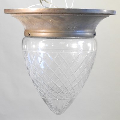 Lot 755 - A cut glass ceiling light