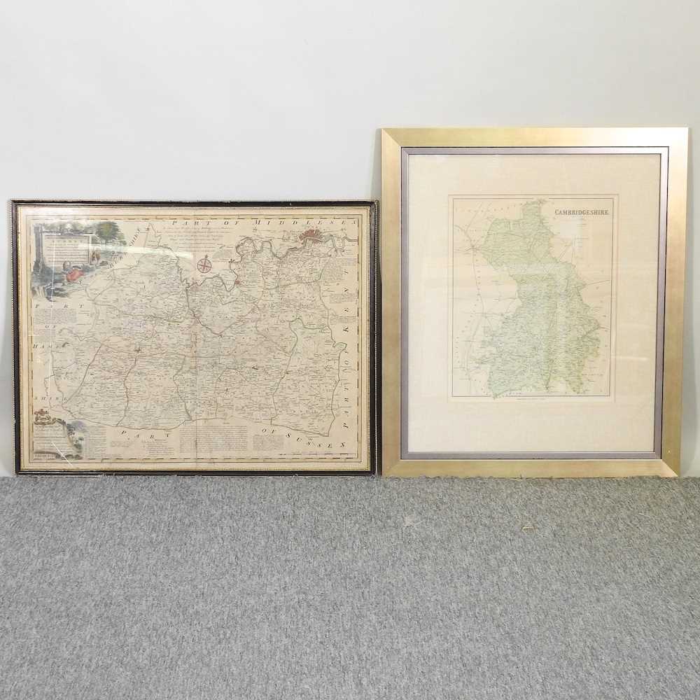 Lot 868 - A map of Cambridgeshire