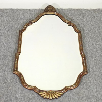 Lot 520 - An early 20th century wall mirror