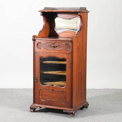 Lot 542 - An Edwardian music cabinet