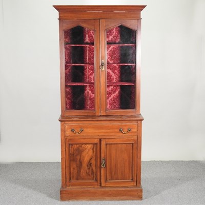 Lot 658 - A Victorian cabinet bookcase