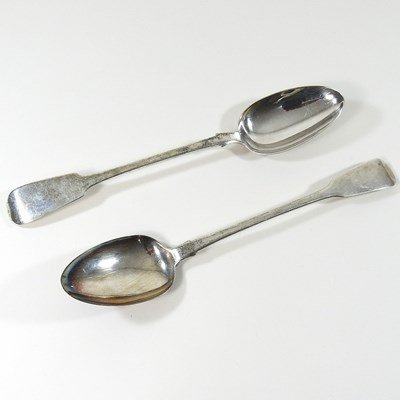 Lot 96 - A George IV silver basting spoon
