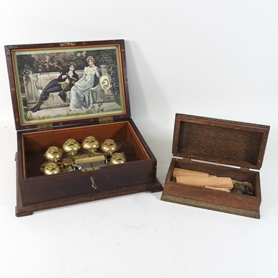 Lot 249 - An early 20th century Swiss musical box