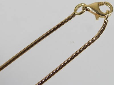 Lot 20 - An 18 carat gold, sapphire and diamond necklace