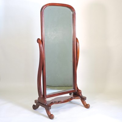 Lot 817 - A Victorian style cheval mirror