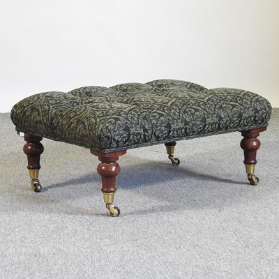 Lot 655 - An upholstered stool