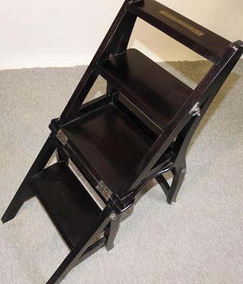 Lot 61 - A metamorphic library chair/steps