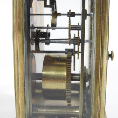 Lot 127 - A 20th century German brass cased carriage clock