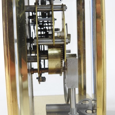 Lot 127 - A 20th century German brass cased carriage clock