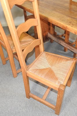 Lot 549 - A pine refectory table