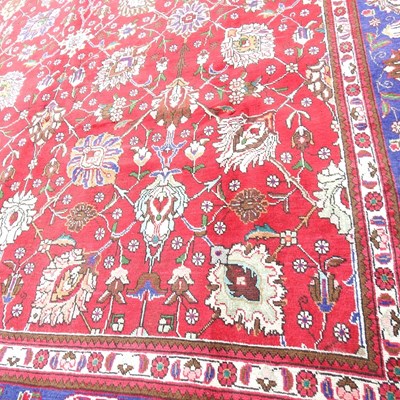 Lot 385 - A Tabriz Persian carpet