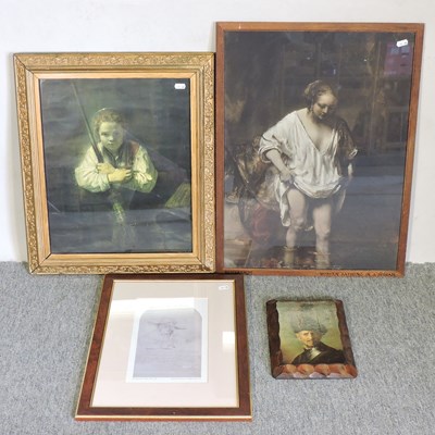 Lot 709 - A collection of four pictures