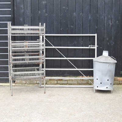 Lot 496 - A galvanised gate