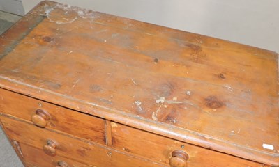 Lot 537 - An antique pine chest