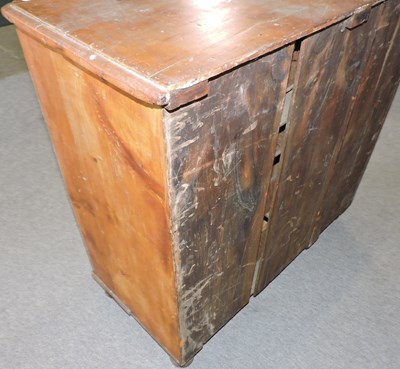 Lot 537 - An antique pine chest