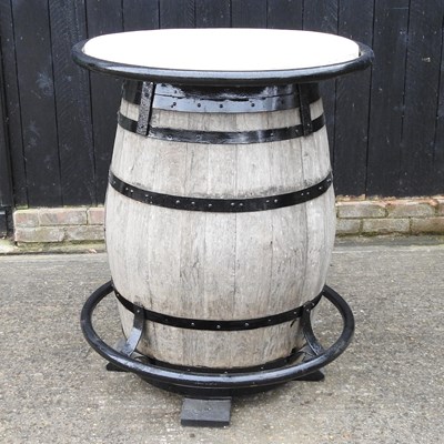 Lot 480 - A barrel pub table