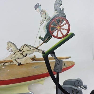 Lot 790 - A vintage painted metal balance toy