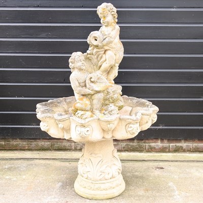 Lot 471 - A reconstituted stone fountain