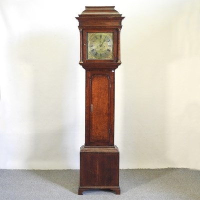 Lot 394 - An 18th century longcase clock